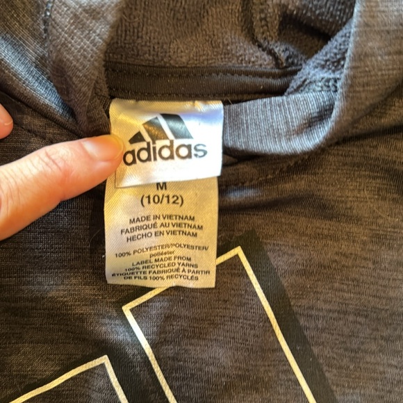 M (10-12) Adidas hoodie. Never worn. - Picture 2 of 2